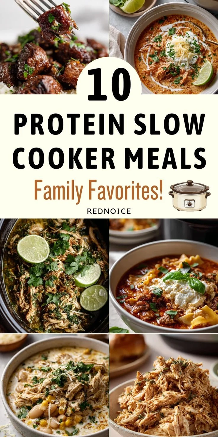 Delicious high protein slow cooker meals for families
