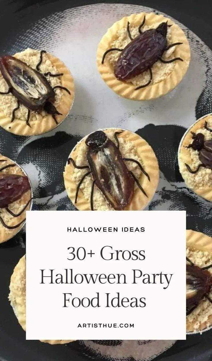 Creative spooky gross Halloween snacks for a festive party