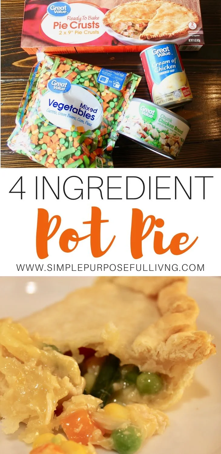 Easy 4-ingredient chicken pot pie recipe from Aldi