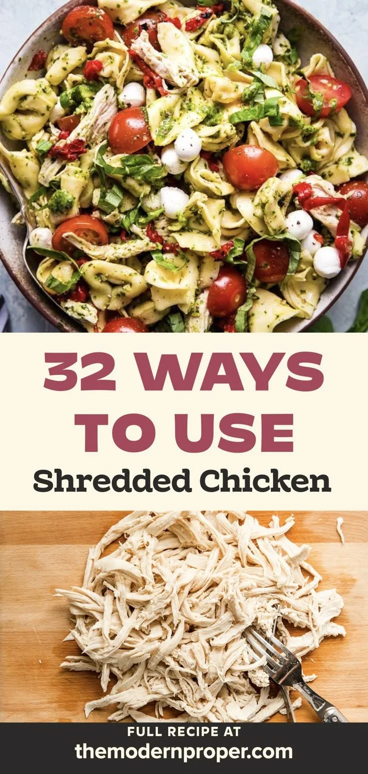 Delicious shredded chicken served in a bowl, perfect for recipes and meal prep.