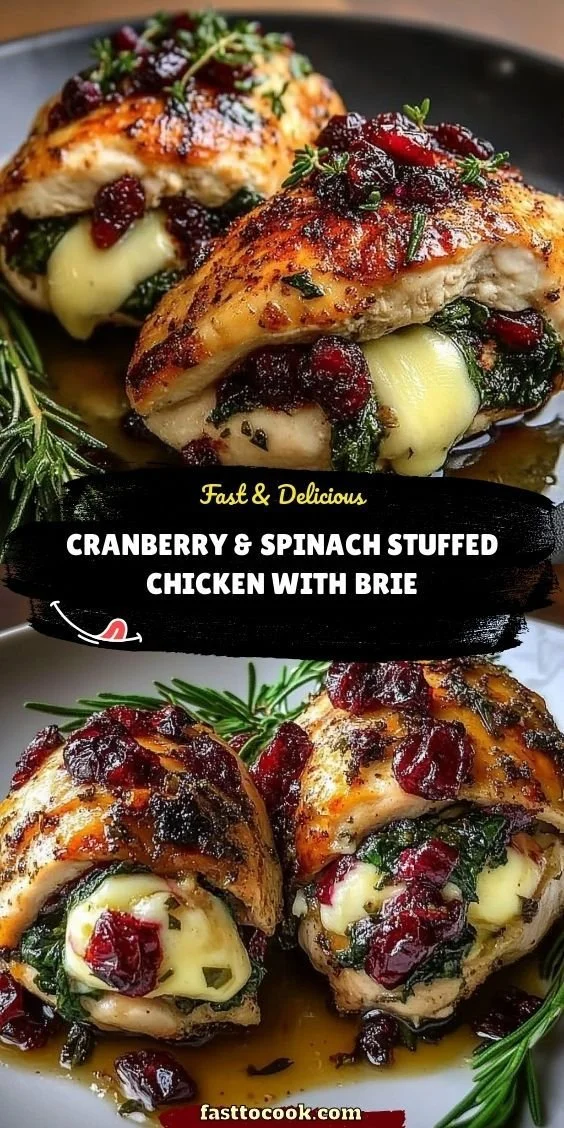Delicious Chicken Cranberry Wellington with Brie served on a plate