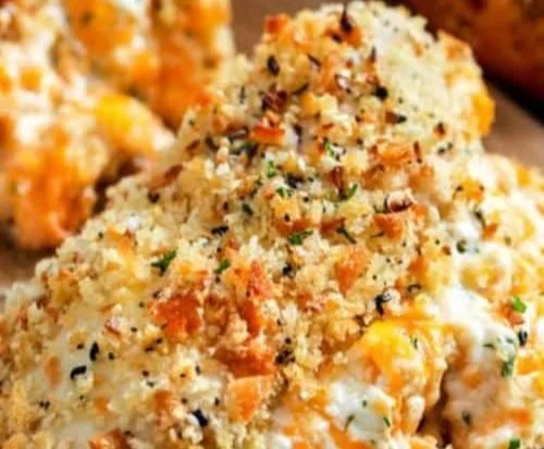 Stuffed chicken breast with cream cheese filling
