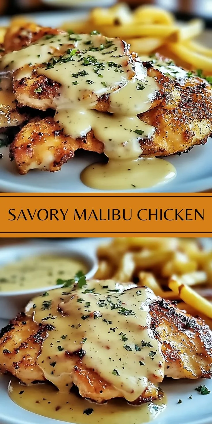 Savory Malibu Chicken dish with fresh ingredients and delicious seasoning